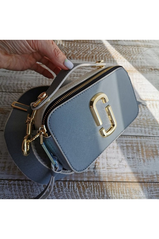 Кожаная сумка Marc Jacobs 19x11 см - Blue