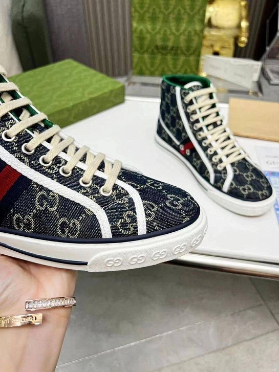 Мужские кроссовки Gucci Tennis 1977 high-top - Blue