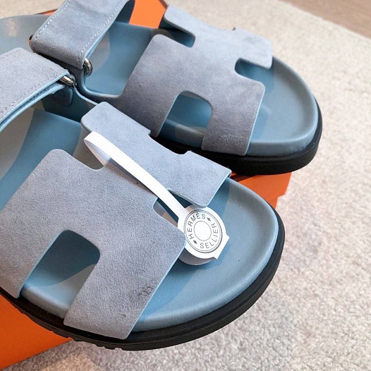 Женские сандалии Hermes Premium - Blue   