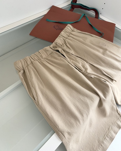 Льняные шорты Loro Piana Premium - Beige   