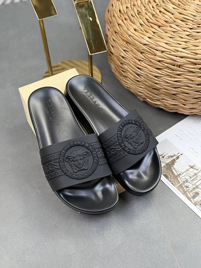 Мужские шлёпанцы Versace Medusa   