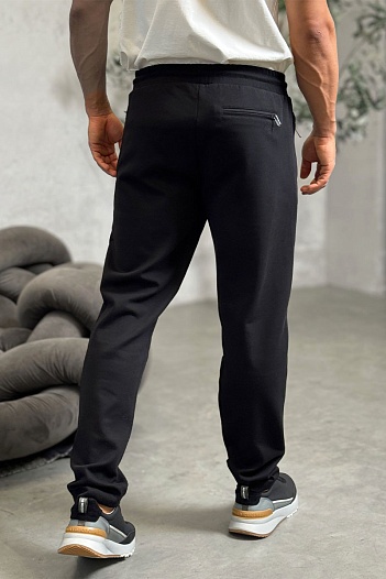 Чёрные спортивные штаны Brioni B-еmbroidery   