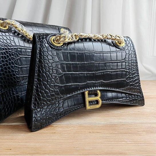 Женская кожаная сумка Balenciaga Сrush 25x16 см