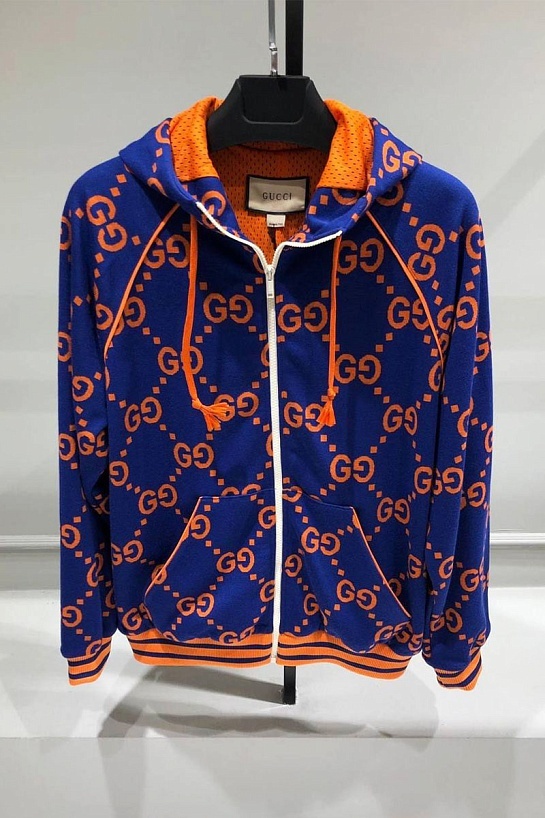 Кофта на молнии Gucci GG jacquard
