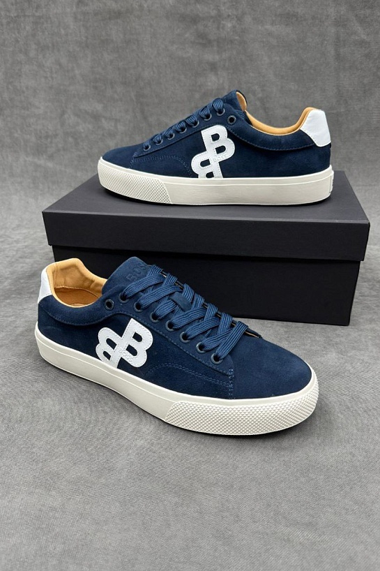 Замшевые кроссовки Hugo Boss Aiden - Blue