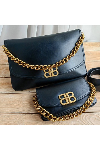 Кожаная сумка Balenciaga 23x12 см   