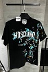 Футболка чёрного цвета Moschino paint-splattered