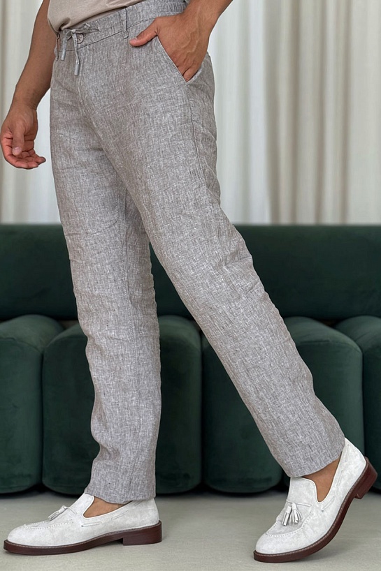 Замшевые лоферы Brunello Cucinelli tassels - Light Grey