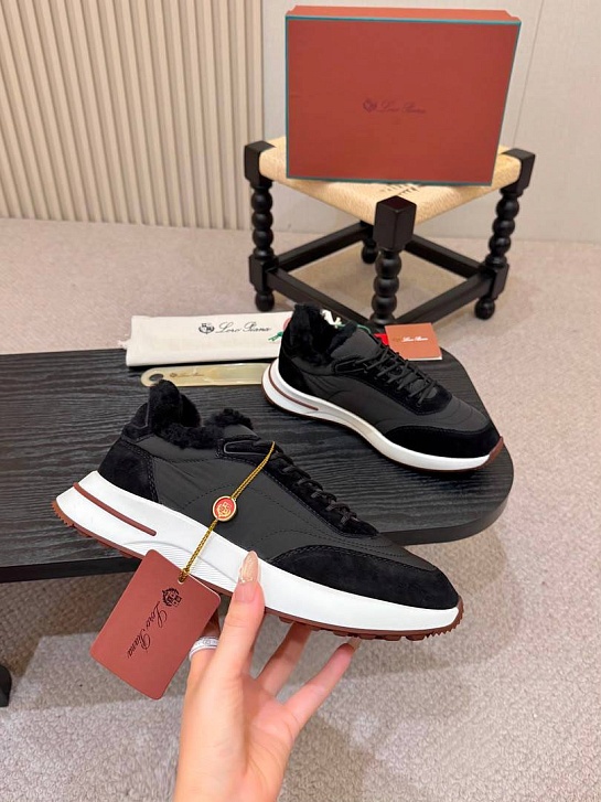 Кроссовки с мехом Loro Piana Week End Walk Evo premium