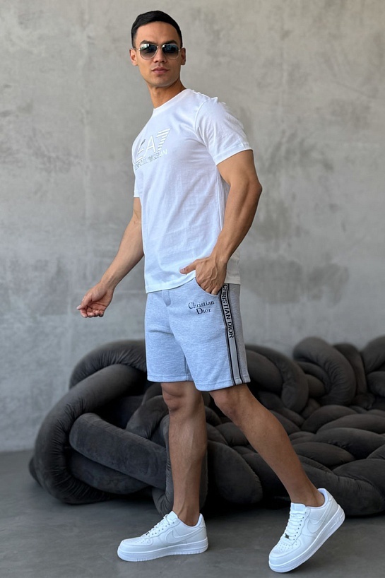 Мужская белая футболка Emporio Armani 7