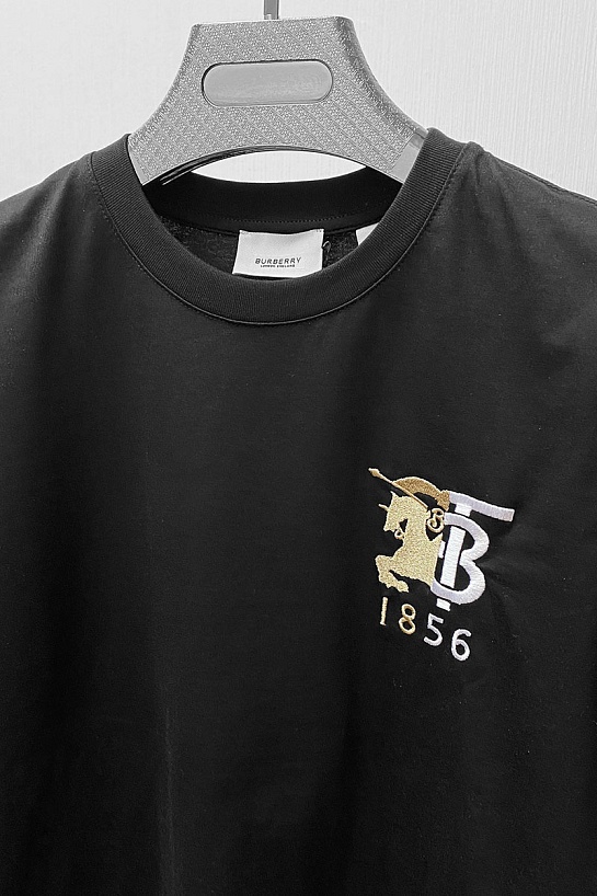 Мужская чёрная футболка Burberry est. 1856