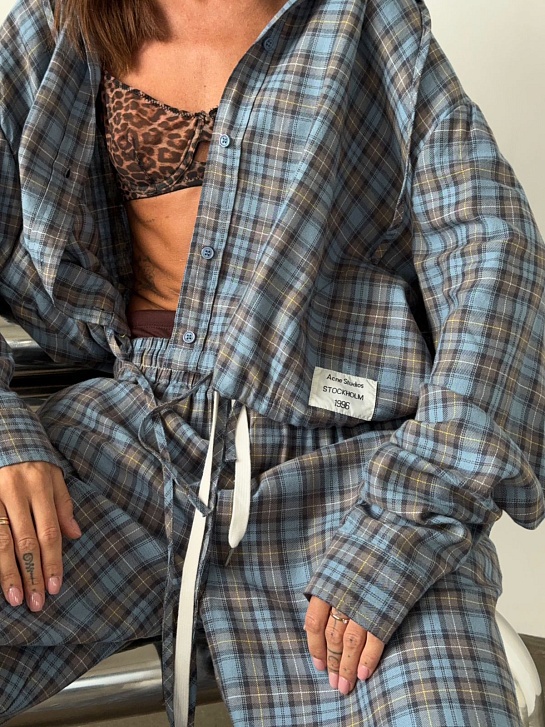 Женский костюм синего цвета Acne