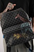 Кожаный рюкзак Louis Vuitton Discovery Damier Graphite 37x40x20 см