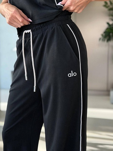 Женский чёрный костюм Alo premium   