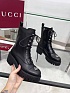 Женские кожаные ботинки Gucci Double G