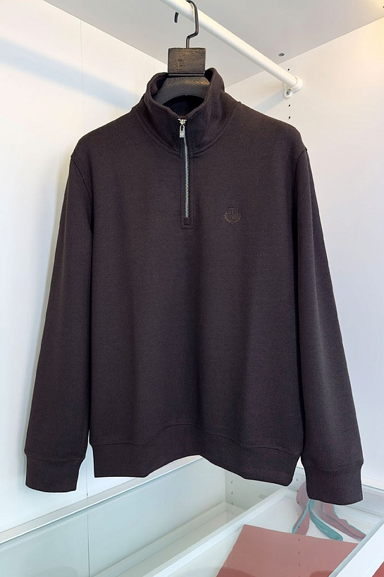 Утеплённая кофта Loro Piana zip-neck - Brown