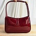 Женская лакированная сумка Yves Saint Laurent le 5 a 7 25x16 см - Burgundy