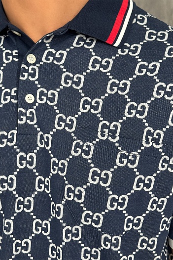 Мужское поло Gucci GG monogram   