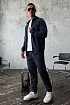 Кофта на молнии Hugo Boss logo-patch - Navy
