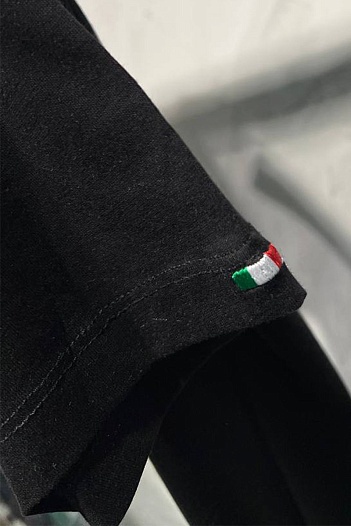 Мужская футболка Stefano Ricci тёмно-синего цвета   