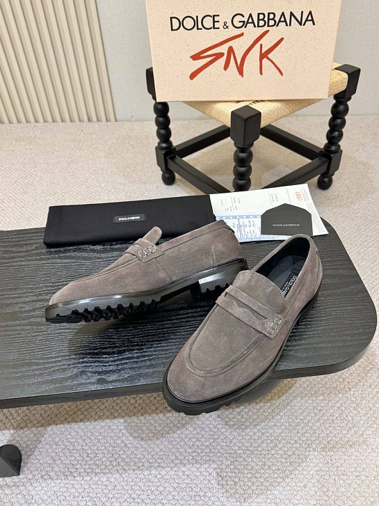 Мужские замшевые лоферы Dolce & Gabbana