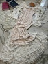 Кружевное женское платье с открытыми плечами MIU MIU