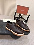 Кожаные кроссовки с мехом Loro Piana high-top