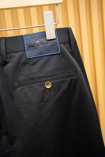 Мужские чёрные брюки Kiton Premium   