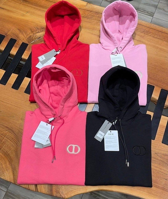 Мужское светло-розовое худи Dior 'CD Icon'