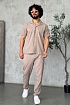 Мужской костюм Loro Piana бежевого цвета