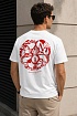 Футболка белого цвета Alexander McQueen graphic-print