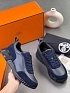 Комбинированные кроссовки Hermes Bouncing - Navy