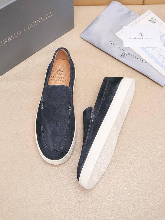 Мужские замшевые лоферы Brunello Cucinelli