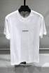 Мужская белая футболка Saint Laurent logo-print