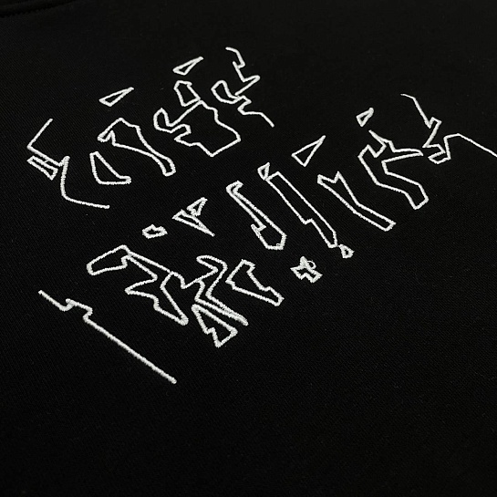 Мужское чёрное худи Off-White Arrows logo-print