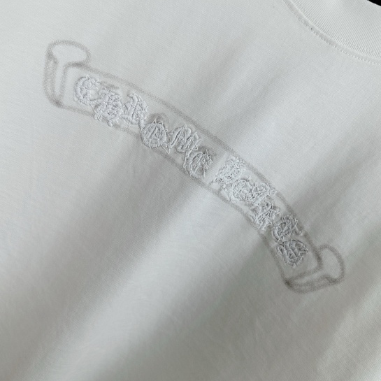 Белая оверсайз футболка Chrome Hearts Premium