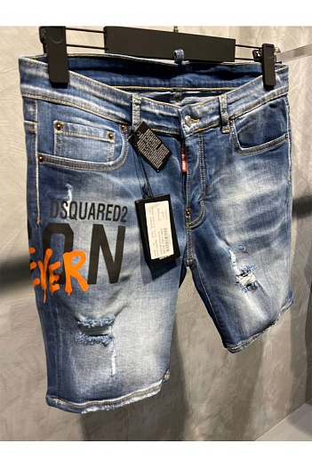 Мужские джинсовые шорты Dsquared2 ICON Forever - Blue   