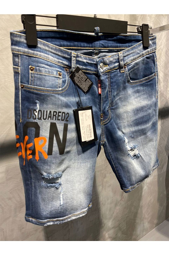 Мужские джинсовые шорты Dsquared2 ICON Forever - Blue