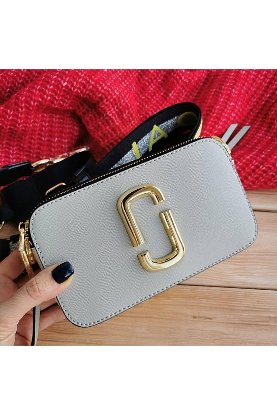 Кожаная сумка Marc Jacobs The Snapshot Dust Multi 19x11 см