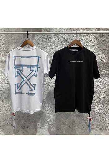 Оверсайз чёрная футболка Off-White Marker   