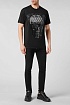 Чёрная футболка со стразами Philipp Plein "Skull"