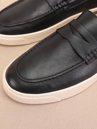 Мужские кожаные лоферы Brunello Cucinelli   