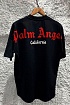 Чёрная оверсайз футболка Palm Angels logo-print