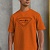 Оранжевая оверсайз футболка Prada Milano logo
