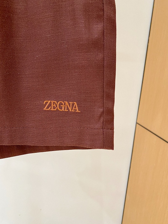 Шорты бордового цвета Zegna premium