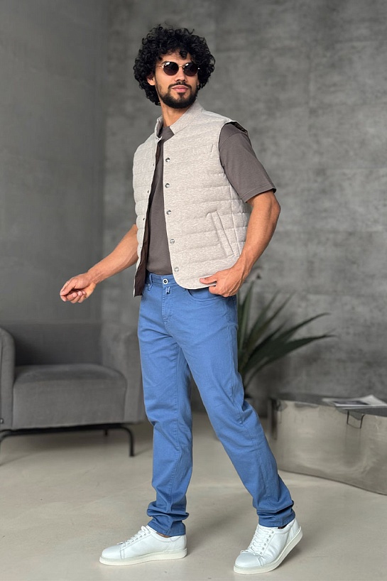 Мужской бежевый жилет Loro Piana