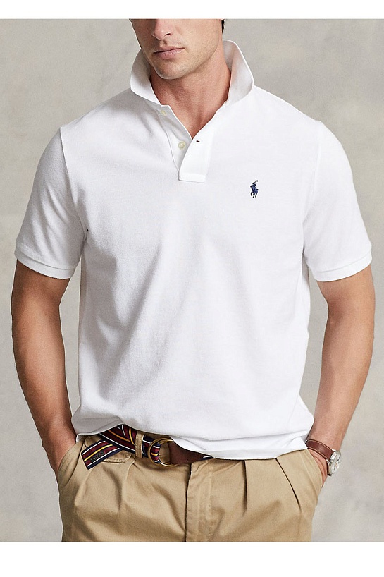 Мужское белое поло Polo Ralph Lauren classic