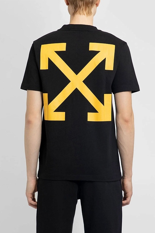 Чёрная футболка Off-White Caravaggio Arrows