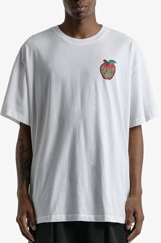 Белая оверсайз футболка Off-White Apple