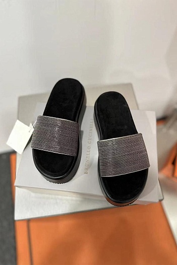Женские шлёпанцы Brunello Cucinelli Premium   